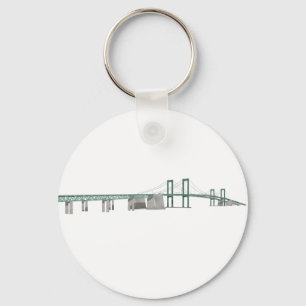 Delaware Memorial Bridge: 3D Model: Keychain