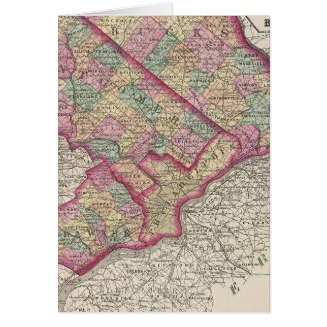 Delaware, Montgomery, Bucks counties (Front)