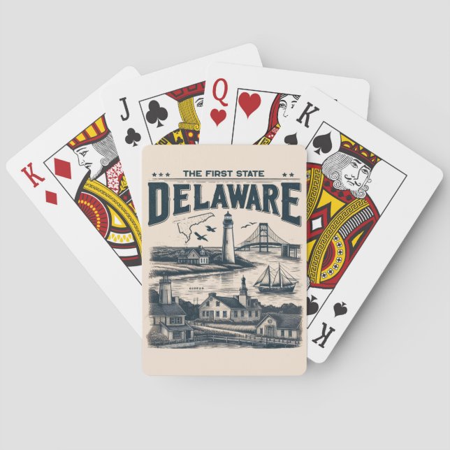 Delaware Playing Cards (Back)