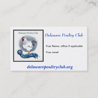 Delaware Poultry Club Business Cards