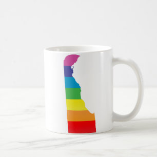delaware pride. striped. coffee mug
