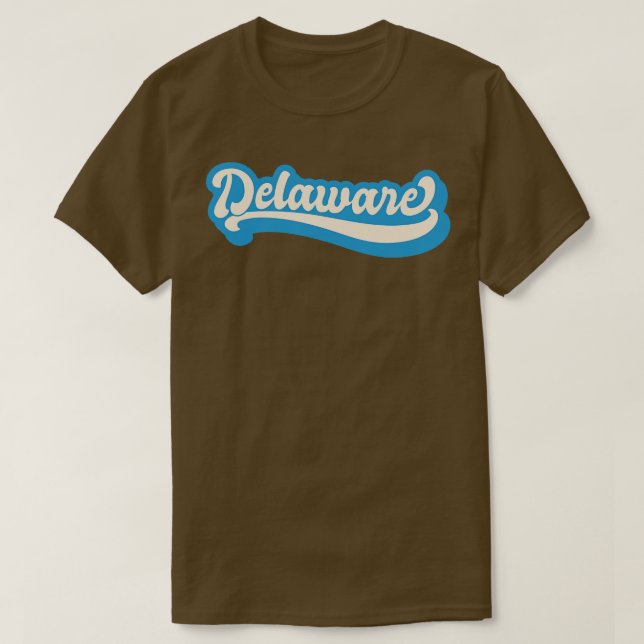 Delaware Retro 1 T-Shirt (Design Front)