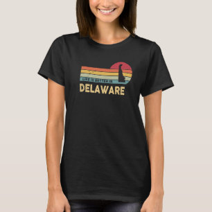 DELAWARE Retro Vintage US State Map Delaware Patri T-Shirt