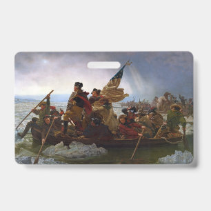 Delaware River Revolution Pres. George Washington Badge