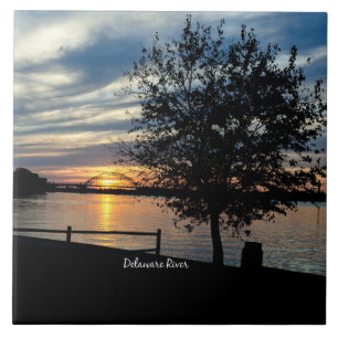 Delaware River, scenic photograph, Tile