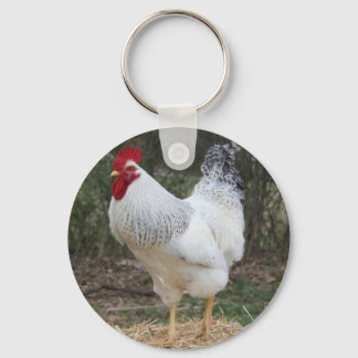 Delaware Rooster Elvis Keychain
