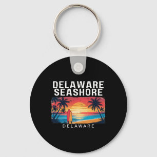 Delaware Seashore Delaware Men Women Surfing _1 Keychain
