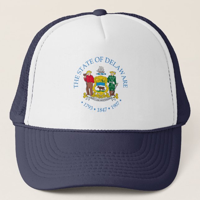 Delaware sign trucker hat (Front)
