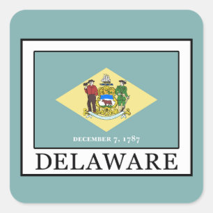 Delaware Square Sticker