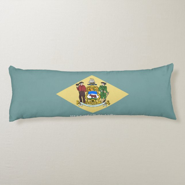 Delaware State Flag Body Pillow (Back)