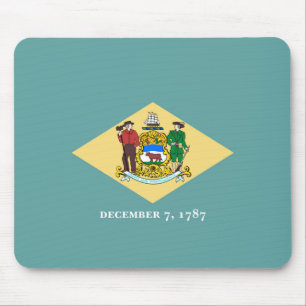 Delaware State Flag Design Mouse Pad