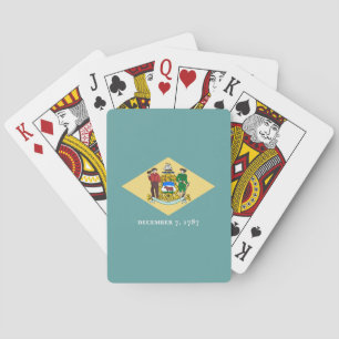 Delaware State Flag Design Playing Cards