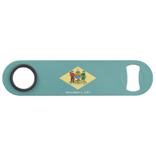 Delaware State Flag Design Speed Bottle Opener
