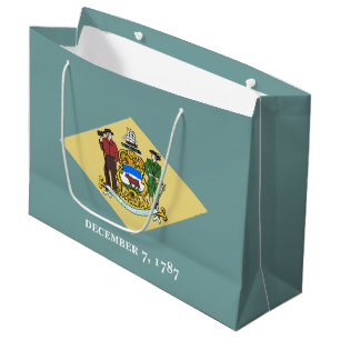 Delaware State Flag Large Gift Bag