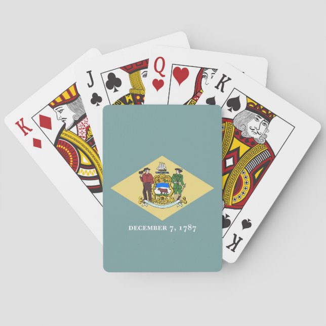 Delaware State Flag Playing Cards (Back)