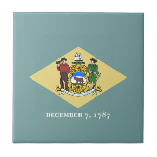 Delaware State Flag Tile