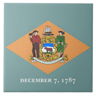 Delaware State Flag Tile