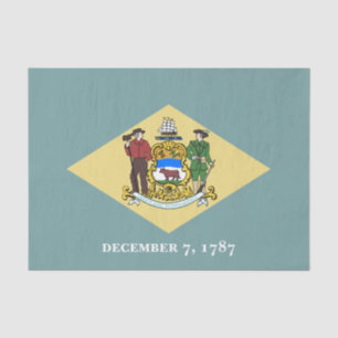 Delaware State Flag Tissue Paper
