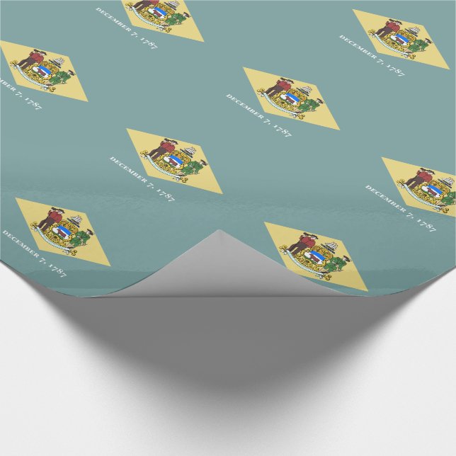 Delaware State Flag Wrapping Paper (Corner)