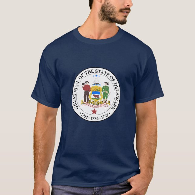 Delaware State Seal Emblem T-Shirt (Front)