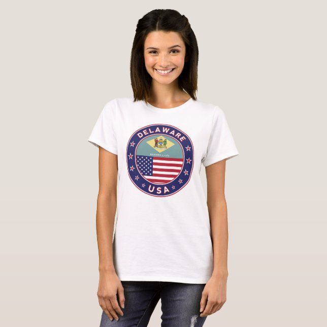 Delaware, T-shirt Delaware, autocollant Delaware (Devant entier)
