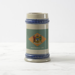 Delaware The Diamond US State Flag Beer Stein