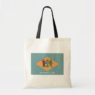 Delaware The Diamond US State Flag Tote Bag