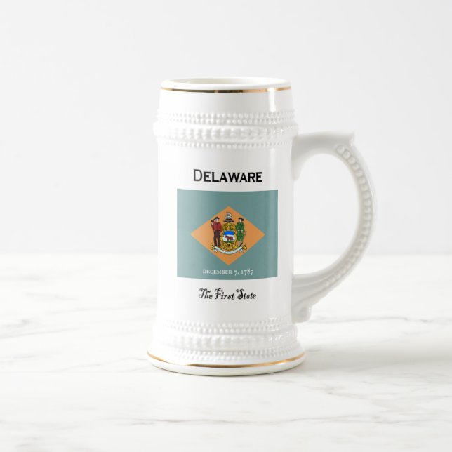 Delaware The First State Beer Stein (Right)