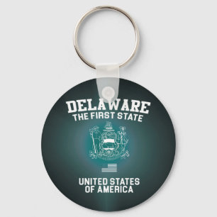 Delaware The First State Keychain