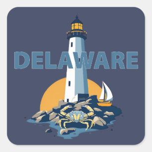 Delaware, United States of America Square Sticker