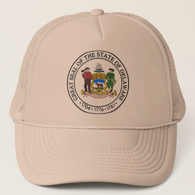 Delaware, USA Trucker Hat (Front)