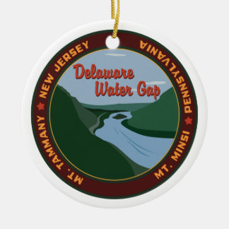 Delaware Water Gap Ceramic Ornament