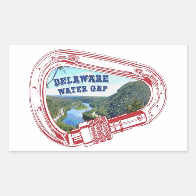 Delaware Water Gap Climbing Carabiner Sticker (Front)