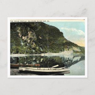 Delaware Water Gap, The Indian Profile 1924  Postcard