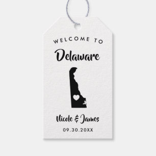Delaware Wedding Welcome Bag Tags, Gift Tags