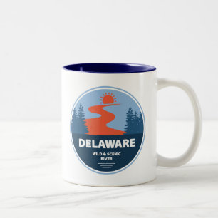 Delaware Wild And Scenic River Two-Tone Coffee Mug