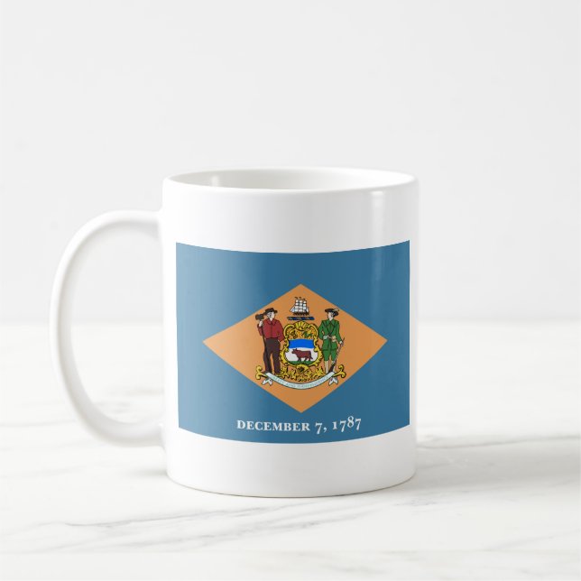 Delawarean Flag + Map Mug (Left)