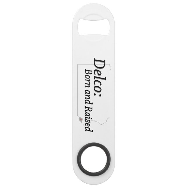 Delco Born and Raised Bar Key (Front)