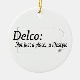 Delco Lifestyle Ceramic Ornament