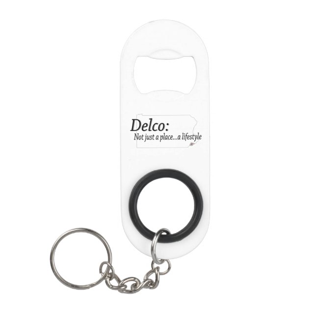 Delco Lifestyle Keychain Bottle Opener (Front)