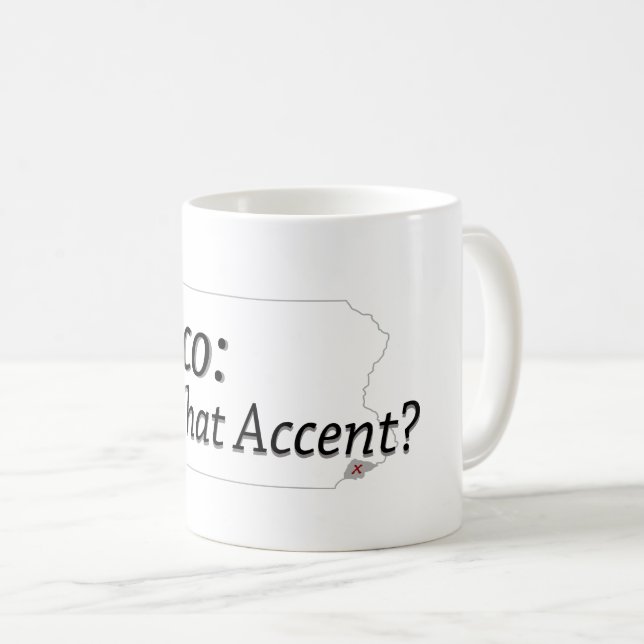 Delco - What Accent? Coffee Mug (Front Right)