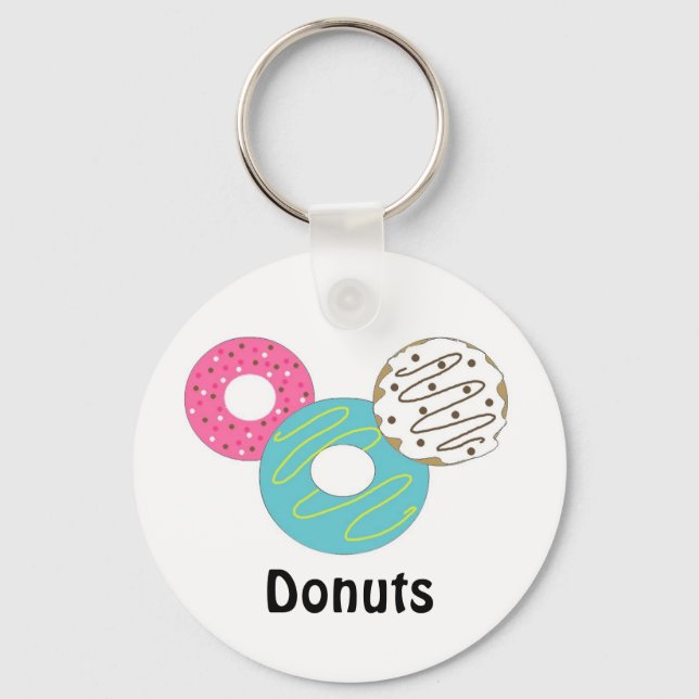 Delectable Doughnuts Keychain (Front)