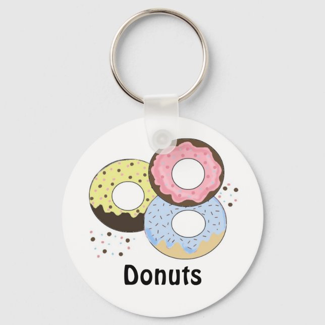 Delectable Doughnuts Keychain (Front)