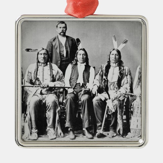 Delegation of Sioux chiefs, led by Red Cloud (1822 Metal Ornament (Front)