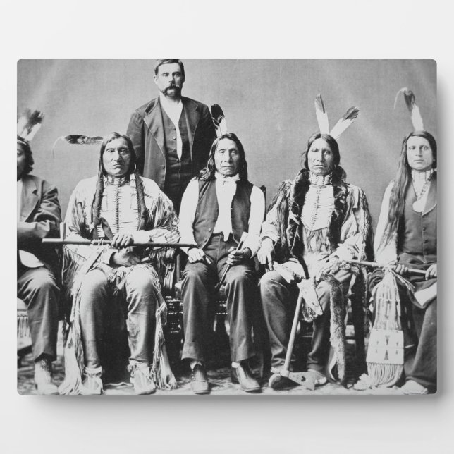 Delegation of Sioux chiefs, led by Red Cloud (1822 Plaque (Front)