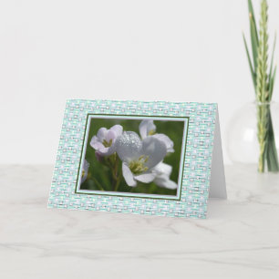 Deleicate Flowers Holiday Card