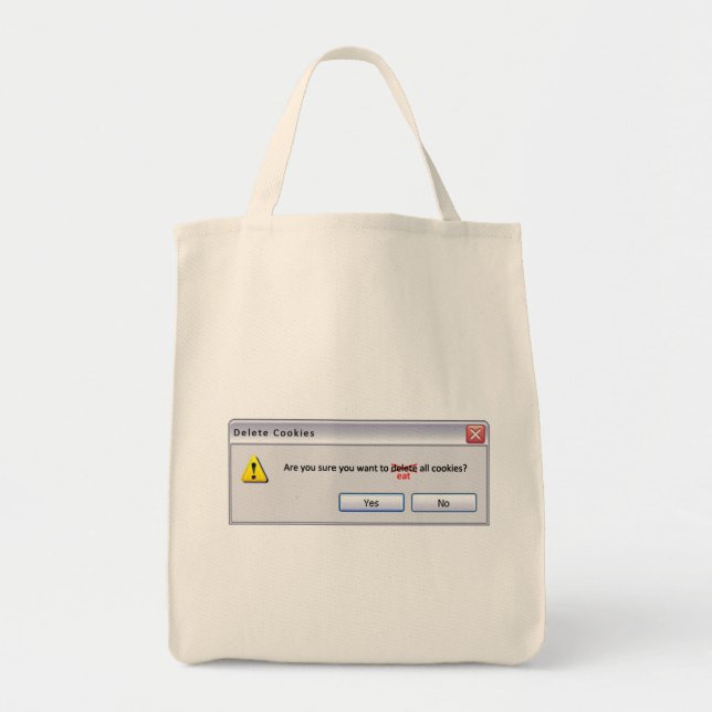 Delete Cookies Tote Bag (Front)