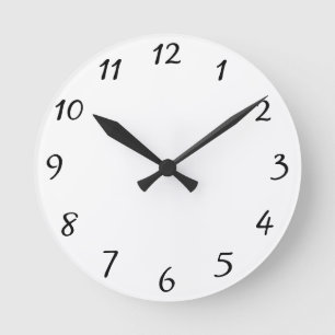 Delete Dog Paw Print Vivid Colours Custom Round Clock