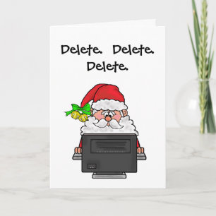 Delete Pounds For Christmas Greeting Card