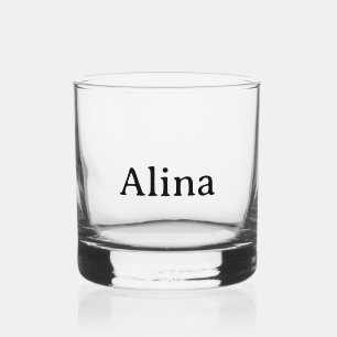 delete text add own design 12 oz whiskey glass